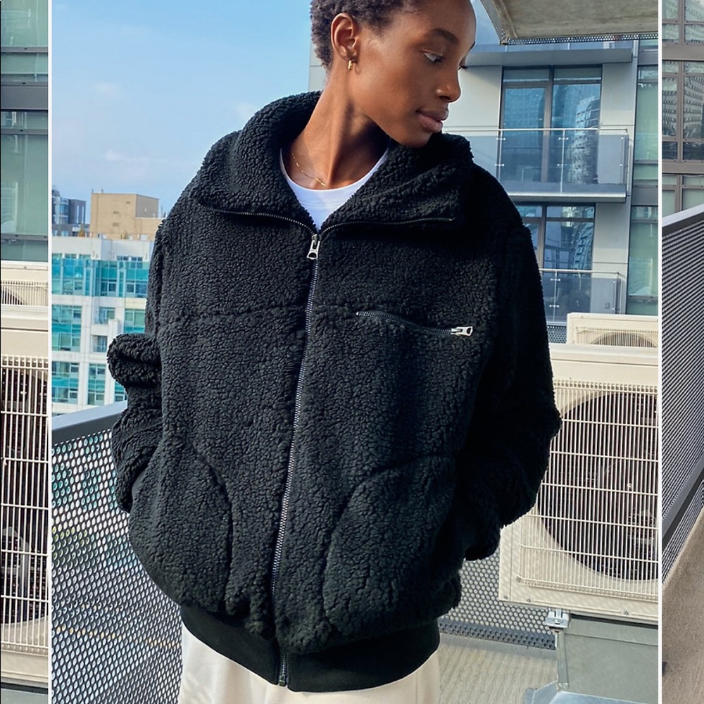 Wilfred Free Black Teddy Jacket | XS